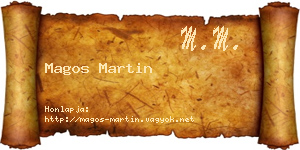 Magos Martin névjegykártya