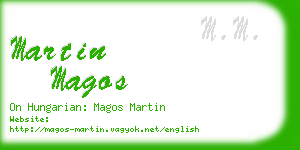 martin magos business card